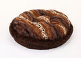 Load image into Gallery viewer, Exotic Fur Brown/Gold & Chocolate Shag Bagel Bed