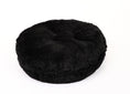 Load image into Gallery viewer, Black Shag Bagel Bed