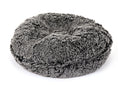 Load image into Gallery viewer, Black Frosted Shag Bagel Bed