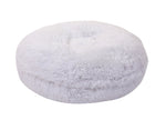 White Shag Bagel Bed
