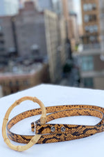 Sasha Leash - Embossed Yellow & Black