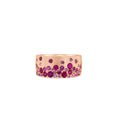 Load image into Gallery viewer, OLIVE & CHAIN Ruby & Pink Sapphire Celestial Cigar Band - Rose Gold, 5.0