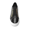 Load image into Gallery viewer, Black Leather Sneaker With Parent Leather Toe
