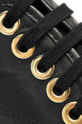 Load image into Gallery viewer, Black Leather Sneaker With Parent Leather Toe