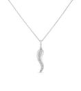 Load image into Gallery viewer, OLIVE & CHAIN Diamond Line Italian Horn Cornicello Necklace - Rose Gold, 16" cable