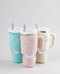 Load image into Gallery viewer, Snuggly Cup - Teal | Squeaky Plush Dog Toy with Crinkle & Mesh Lining