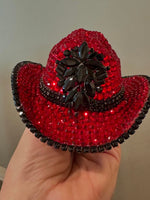 Custom Crystal Dog Cowboy Hat
