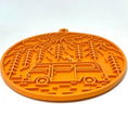 Load image into Gallery viewer, Camp eMat - Enrichment Lick Mat For Dogs and Cats - with Suction Cups | Retro Van Design | USA Made