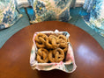 Load image into Gallery viewer, Organic Parmesan Pretzel Dog Treats | Handmade Cheesy Crunchy Dog Snacks (Human-Grade)