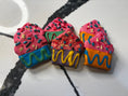 Load image into Gallery viewer, Organic Frosted Sprinkle Cupcakes Dog Cookies