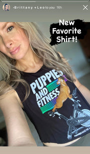 Puppies & Fitness Spin Bike Future Colors | Crop Top