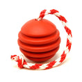 Load image into Gallery viewer, USA-K9 Stars and Stripes Ultra-Durable Durable Rubber Chew Toy, Reward Toy, Tug Toy, and Retrieving Toy - Red
