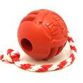 Load image into Gallery viewer, USA-K9 Stars and Stripes Ultra-Durable Durable Rubber Chew Toy, Reward Toy, Tug Toy, and Retrieving Toy - Red