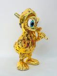Load image into Gallery viewer, DUXX Duck Sculpture - Gold Chrome LV Edition - gold chrome lv duxx duck sculpture, luxury sculpture, product image 5