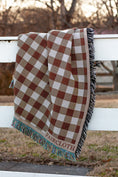 Load image into Gallery viewer, Fall Gingham Blanket