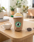 Load image into Gallery viewer, Starbarks Frenchie Roast Plush Toy with straw