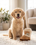 Load image into Gallery viewer, Pugg Boot Toy Plush Dog Toy | Squeaky Plush Dog Toy with Crinkle & Mesh Lining