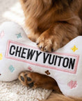 Load image into Gallery viewer, White Chewy Vuiton Bone Toy