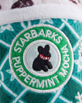 Load image into Gallery viewer, Starbarks Puppermint Mocha - Green Stars Cup Christmas Plush Dog Toy Holidays