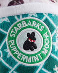 Load image into Gallery viewer, Starbarks Puppermint Mocha - Green Stars Cup Christmas Plush Dog Toy Holidays