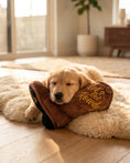 Load image into Gallery viewer, Brown Cowboy Boot | Squeaky Plush Dog Toy with Crinkle & Mesh Lining