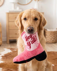 Load image into Gallery viewer, Pink Cowgirl Boot | Squeaky Plush Dog Toy with Crinkle & Mesh Lining