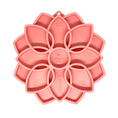Load image into Gallery viewer, Mandala Softie eTray Shallow Slow Feeder Dog Bowl with Suction Cups | USA Made