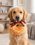 Load image into Gallery viewer, Spider Donut | Squeaky Plush Dog Toy with Crinkle & Mesh Lining