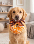 Load image into Gallery viewer, Spider Donut | Squeaky Plush Dog Toy with Crinkle & Mesh Lining