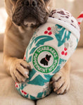 Load image into Gallery viewer, Starbarks Puppermint Mocha - Holly Print Cup Christmas Plush Dog Toy Holiday