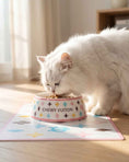 Load image into Gallery viewer, White Chewy Vuiton Bowls & Mat Bundle