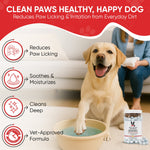 Deep Cleaning Paw Fizz Tablets - Paw Soak Helps Eliminate Paw Licking