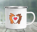 Heart Dachshund Camp Mug