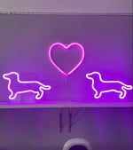 Dachshund Shape Neon Light