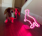 Dachshund Shape Neon Light