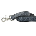 Load image into Gallery viewer, Industrial Geometric Black Velvet Essential Dog Leash