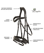 ExionPro 'Leo' Dressage Bridle with Reins