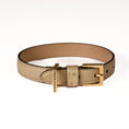 Load image into Gallery viewer, Leather Dog Collar in Mud - Plain, Made in Italy