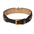 Load image into Gallery viewer, Leather Dog Collar in Black - Sphere, Made in Italy