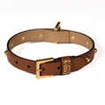 Load image into Gallery viewer, Leather Dog Collar in Brown - Sphere, Made in Italy