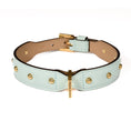 Load image into Gallery viewer, Leather Dog Collar in Cloud - Sphere, Made in Italy