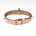Load image into Gallery viewer, Leather Dog Collar in Pink - Sphere, Made in Italy