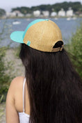 Load image into Gallery viewer, Island Vibes Baseball Cap with Raffia - Southlake Paws