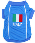 Load image into Gallery viewer, Parisian Pet 'Team Italy' Jersey for Dogs & Cats – Soccer Fan Apparel for Pets, Italy National Team Colors, Blue and White