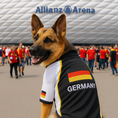 Load image into Gallery viewer, Parisian Pet 'Team Germany' - Jersey, Dog Sports Jersey for Soccer Fans, Germany Flag Dog Shirt for Dogs & Cats, Black
