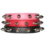 Parisian Pet 'Spiked Collar' for Dogs & Cats – Trendy Black Dog Collar with Spikes and Studs, Comfortable and Adjustable Pet Accessory