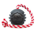Load image into Gallery viewer, USA-K9 Magnum Black Stars and Stripes Ultra-Durable Rubber Chew Toy, Reward Toy, Tug Toy, and Retrieving Toy - Black