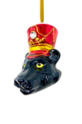 Load image into Gallery viewer, KRG Black Panther Head Polish Glass Ornament