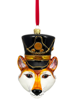 KRG Fox Head Polish Glass Ornament