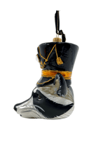 KRG Raccoon Head Polish Glass Ornament